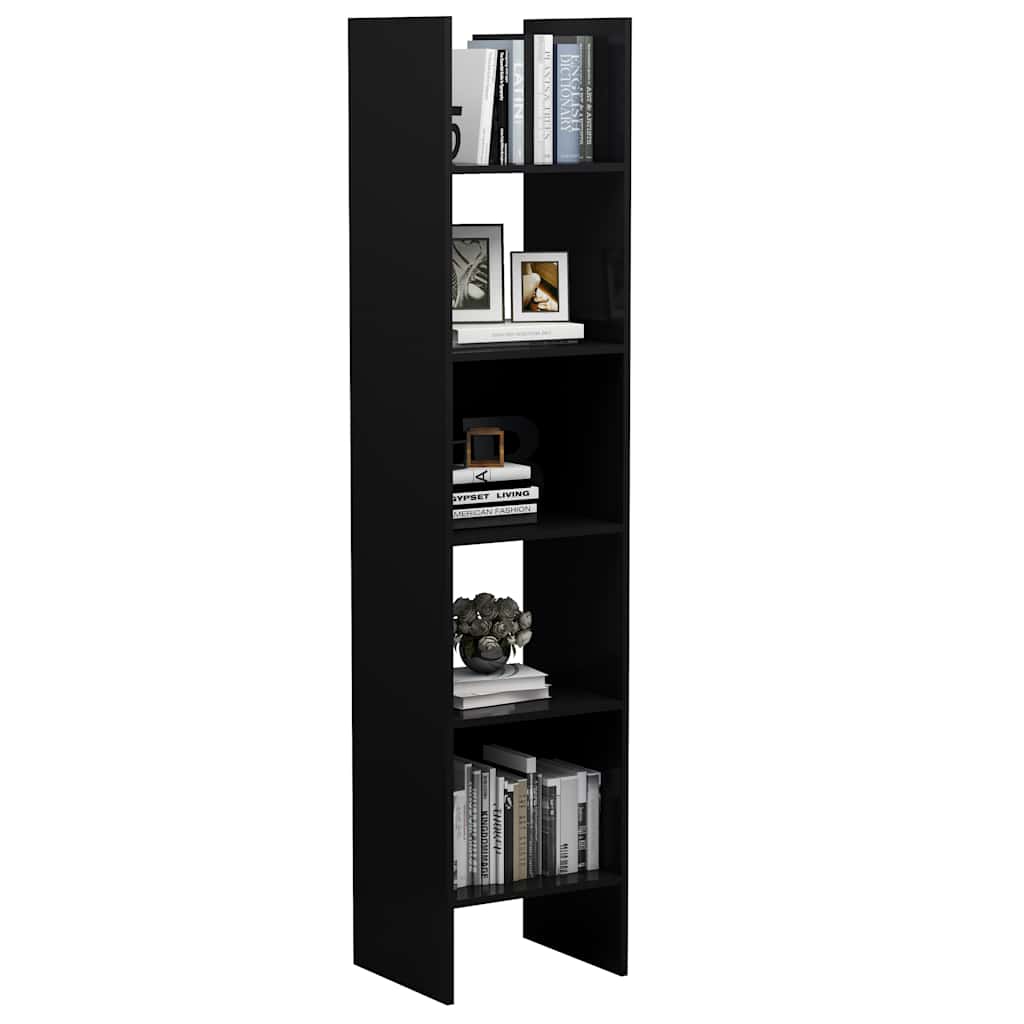 Libreria Nera 40x35x180 cm in Truciolato cod mxl 61375