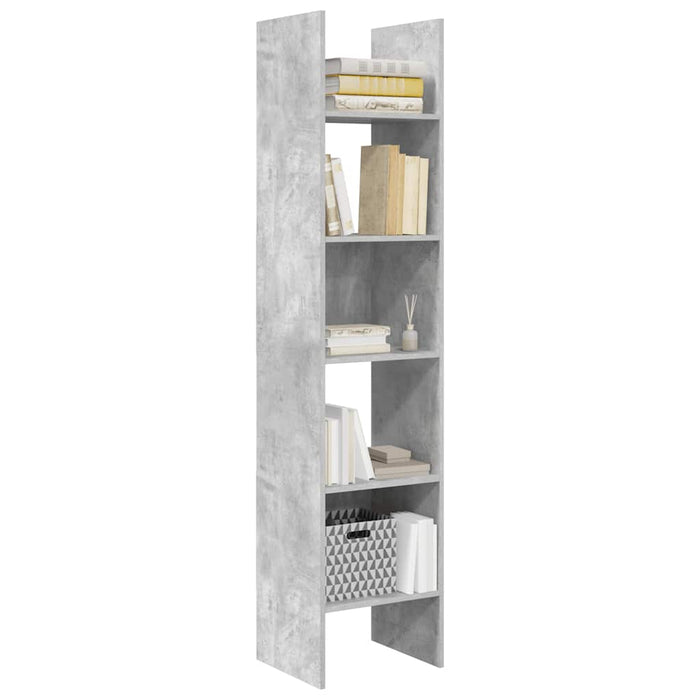 Libreria Grigio Cemento 40x35x180 cm in Truciolato cod mxl 59239