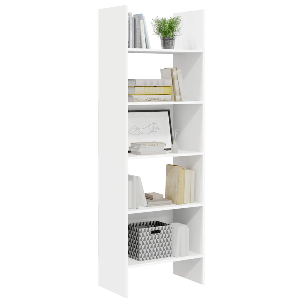 Libreria Bianca 60x35x180 cm in Legno Multistrato 803407