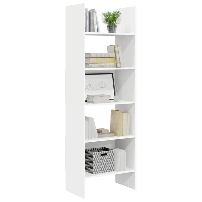 Libreria Bianca 60x35x180 cm in Legno Multistrato 803407