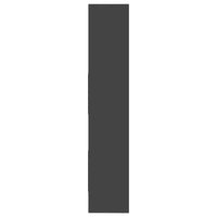 Libreria Grigia 60x35x180 cm in Legno Multistrato 803409