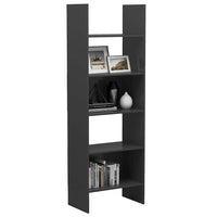 Libreria Grigia 60x35x180 cm in Legno Multistrato 803409
