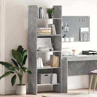 Libreria Grigio Cemento 60x35x180 cm in Legno Multistratocod mxl 103064