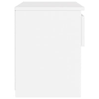 Comodino Bianco 40x30x39 cm in Legno Ingegnerizzato 803443