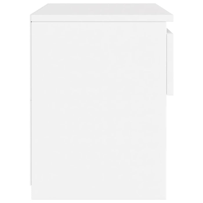 Comodino Bianco 40x30x39 cm in Legno Ingegnerizzato 803443