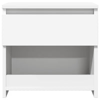 Comodini 2 pz Bianco 40x30x39 cm in Legno Ingegnerizzato 803444