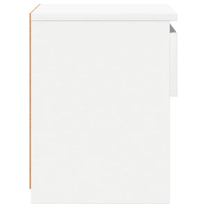 Comodini 2 pz-Set di 2 Tavolino da notte Bianco 40x30x39 cm in Legno Ingegnerizzato