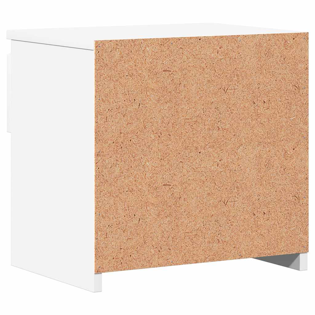 Comodini 2 pz Bianco 40x30x39 cm in Legno Ingegnerizzato cod mxl 31154