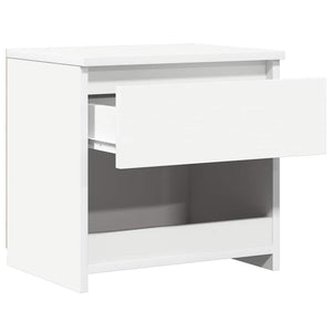 Comodini 2 pz Bianco 40x30x39 cm in Legno Ingegnerizzato 803444
