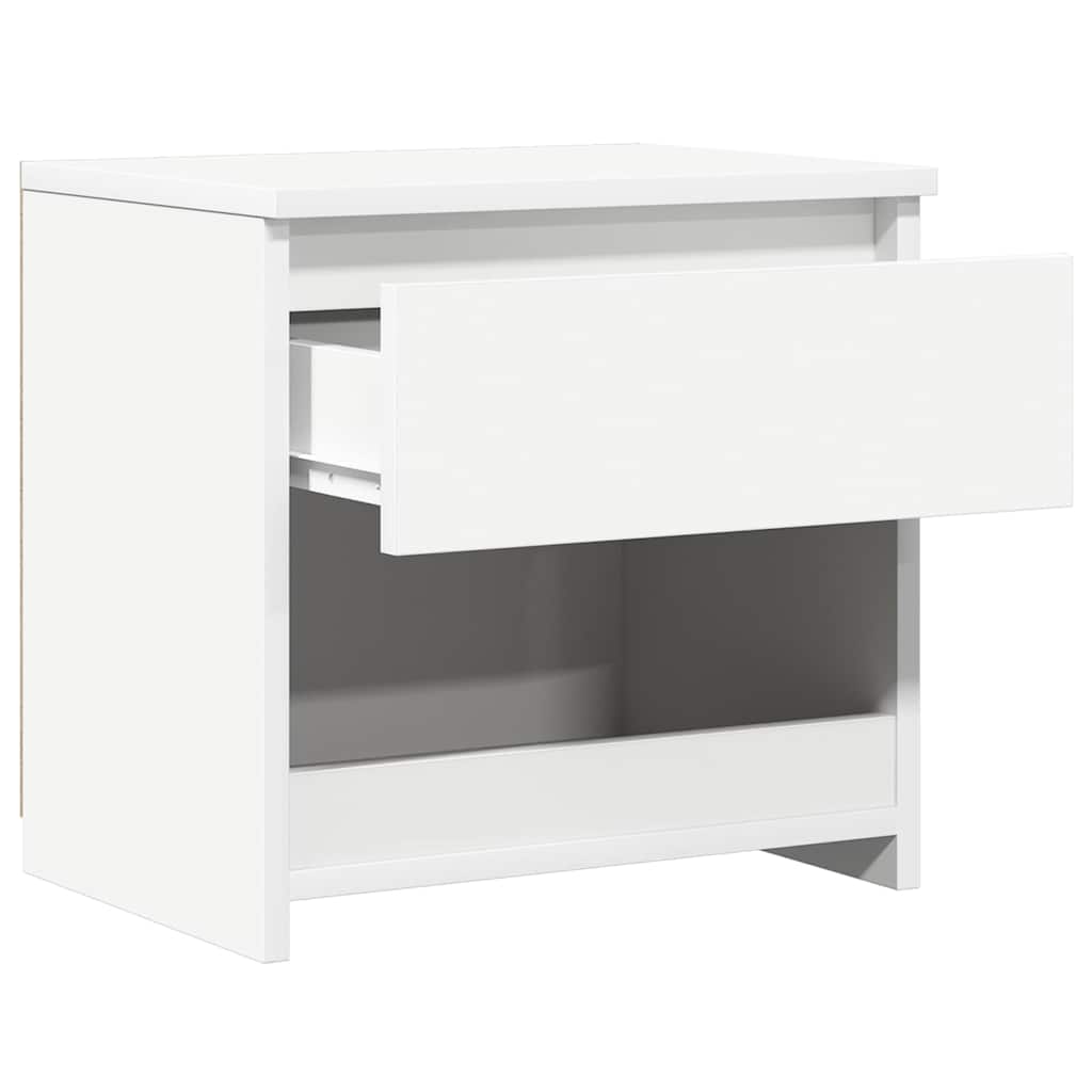 Comodini 2 pz Bianco 40x30x39 cm in Legno Ingegnerizzato cod mxl 31154