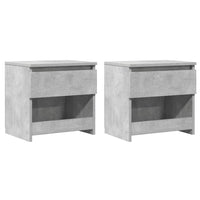 Comodini 2 pz Grigio Cemento 40x30x39 cm in Truciolato cod mxl 30799