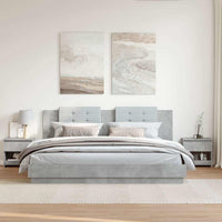 Comodini 2 pz Grigio Cemento 40x30x39 cm in Truciolato cod mxl 30799