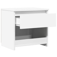Comodini 2pz Bianco Lucido 40x30x39 cm in Legno Multistrato 803456