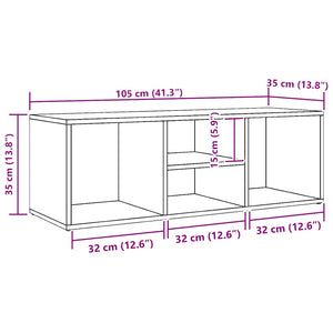 Panca Porta Scarpe Nera 105x35x35 cm in Legno Multistrato 804464