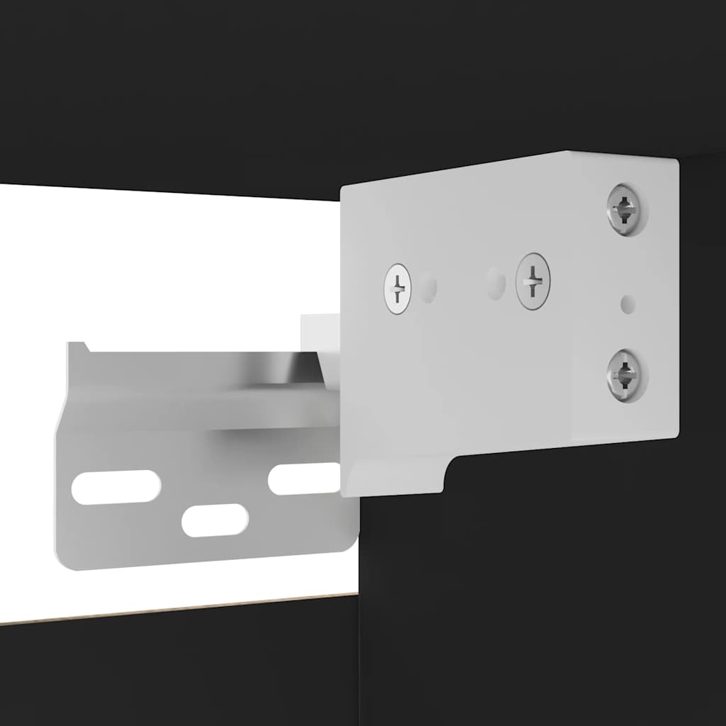 Mobile Porta TV a Parete Nero 30,5x30x30 cm 804484