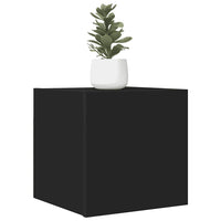 Mobile Porta TV a Parete Nero 30,5x30x30 cm 804484