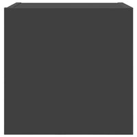 Mobili Porta TV a Parete 2pz Grigi 30,5x30x30 cm 804488