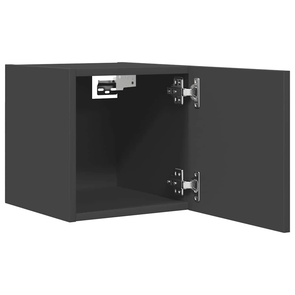 Mobili Porta TV a Parete 2pz Grigi 30,5x30x30 cm 804488