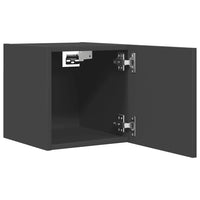 Mobili Porta TV a Parete 2pz Grigi 30,5x30x30 cm 804488