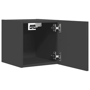 Mobili Porta TV a Parete 2pz Grigi 30,5x30x30 cm 804488