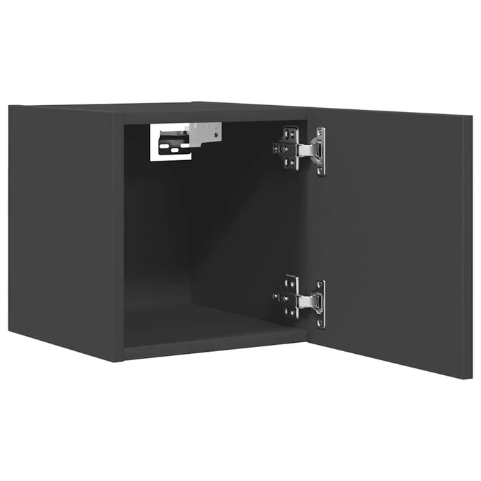 Mobili Porta TV a Parete 2pz Grigi 30,5x30x30 cm 804488