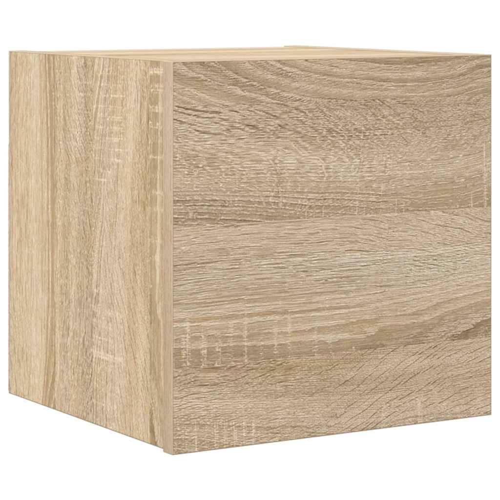 Mobile Porta TV a Parete-Mobile per TV-Credenza TV Rovere Sonoma 30,5x30x30 cm