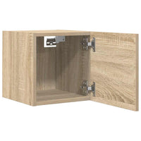 Mobili Porta TV a Parete 2pz Rovere Sonoma 30,5x30x30 cm 804491