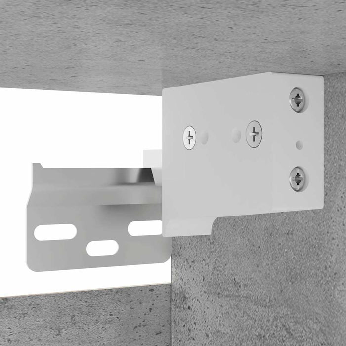 Mobile Porta TV a Parete Grigio Cemento 30,5x30x30 cm 804493