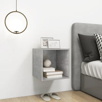 Mobile a Muro Grigio Cemento 37x37x37 cm in Legno Multistrato 805456