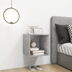 Mobile a Muro Grigio Cemento 37x37x37 cm in Legno Multistrato 805456