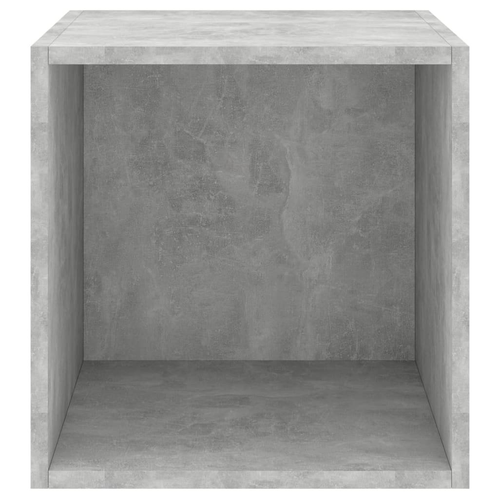 Mobili a Muro 2pz Grigio Cemento 37x37x37 cm Legno Multistrato 805457