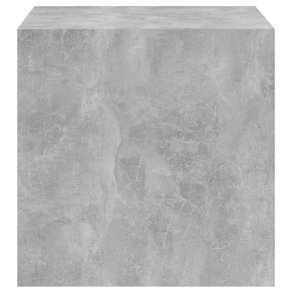 Mobili a Muro 2pz Grigio Cemento 37x37x37 cm Legno Multistrato 805457