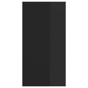 Armadietto da Parete per TV Nero Lucido 37x37x72cm Truciolato