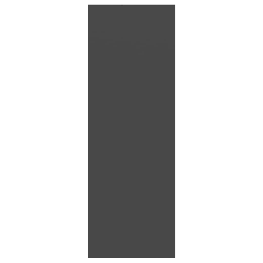 Armadietto da Parete per TV Grigio 37x37x107 cm in Truciolato