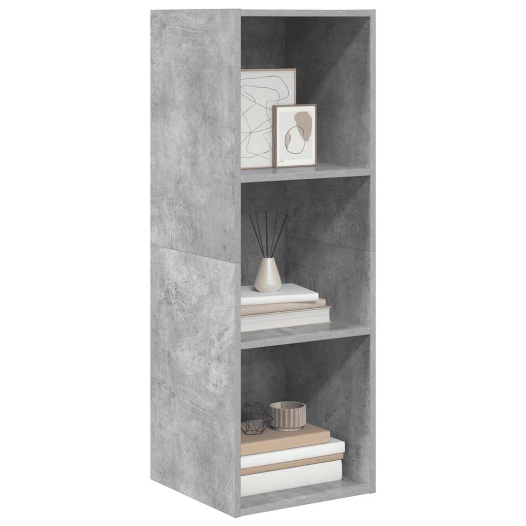 Mobile TV a Parete-Mobile TV a Muro Grigio Cemento 37x37x107cm Legno Multistrato