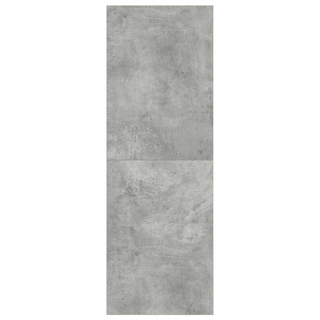 Mobile TV a Parete-Mobile TV a Muro Grigio Cemento 37x37x107cm Legno Multistrato