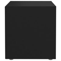 Mobili Porta TV 2 pz Neri 37x35x37 cm in Legno Multistrato 805502