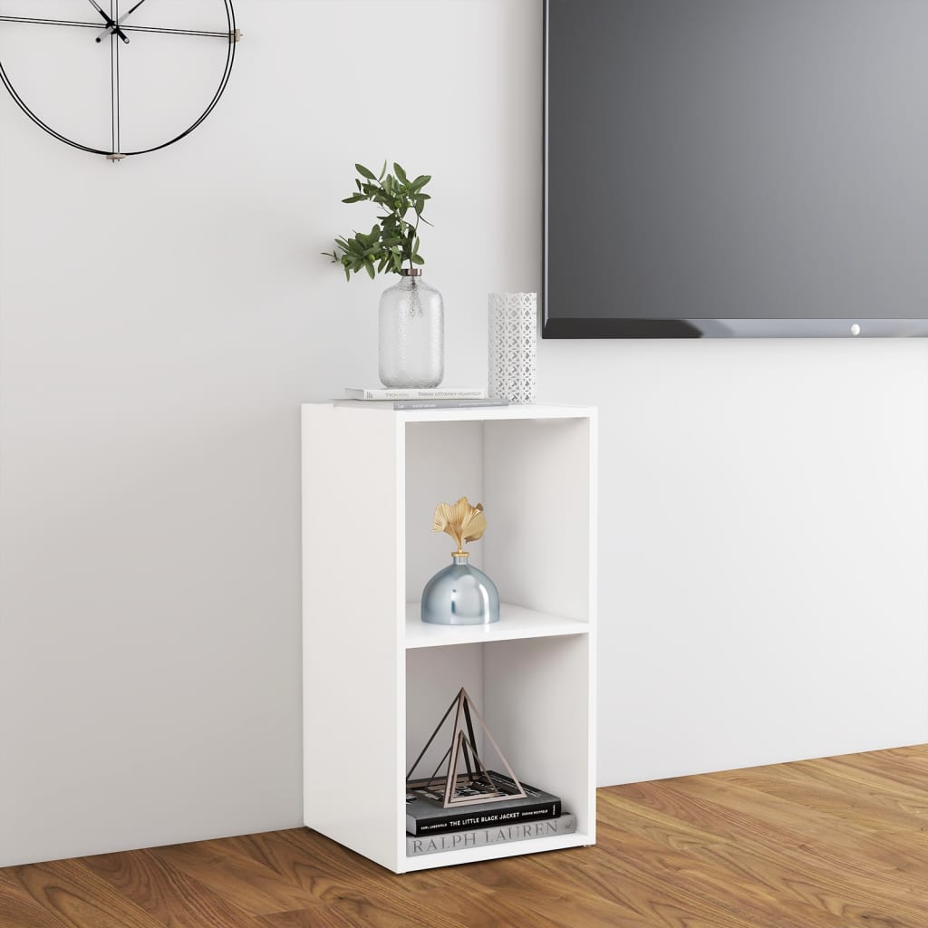 Mobile Porta TV Bianco 72x35x36,5 cm in Legno Multistrato 805525