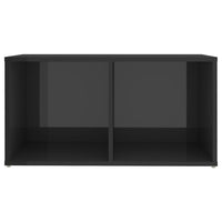Mobile Porta TV Grigio Lucido 72x35x36,5cm in Legno Multistrato 805533