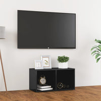 Mobile Porta TV Grigio Lucido 72x35x36,5cm in Legno Multistrato 805533