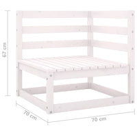 Divano angolare da giardino bianco in legno massello di pino 02_0013207