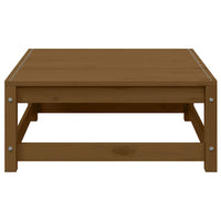 Poggiapiedi da Giardino 70x70x30 cm ambra in Legno di Pino 805673