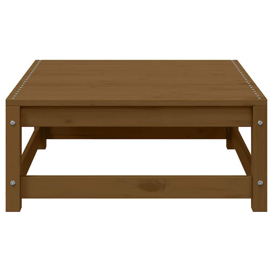 Poggiapiedi da Giardino 70x70x30 cm ambra in Legno di Pino 805673