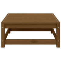 Poggiapiedi da Giardino 70x70x30 cm ambra in Legno di Pino 805673