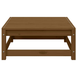 Poggiapiedi da Giardino 70x70x30 cm ambra in Legno di Pino 805673