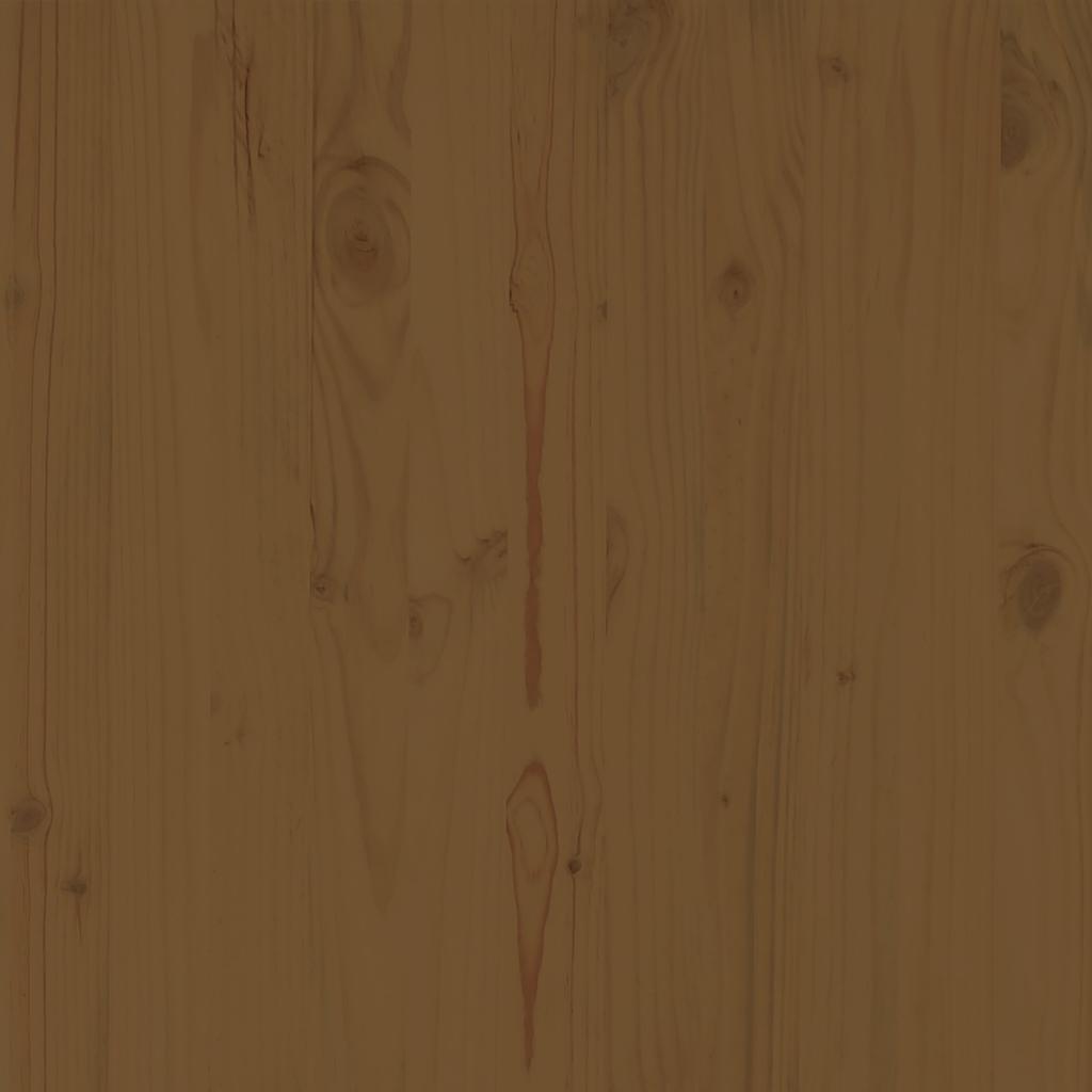 Poggiapiedi da Giardino 70x70x30 cm ambra in Legno di Pino 805673