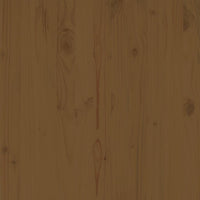 Poggiapiedi da Giardino 70x70x30 cm ambra in Legno di Pino 805673