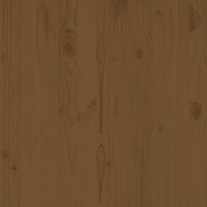 Poggiapiedi da Giardino 70x70x30 cm ambra in Legno di Pino 805673