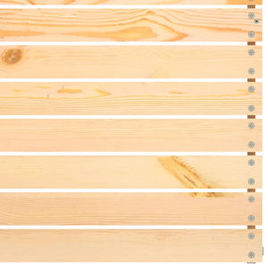 Divani Angolari da Giardino 2 pz in Legno Massello di Pino 805675