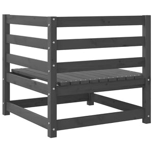 Divani Angolari da Giardino 2 pz Grigi in Massello di Pino cod mxl 40589